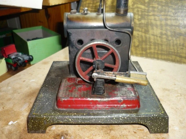 ANCIEN JOUET MACHINE A VAPEUR GERMANY LEHMANN BING  MARKLIN TOLE 1920 - Photo 2/4