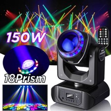 150W 18Prism Moving Head LED Lights RGBW Gobo Beam Stage Spot Light DJ Show DMX