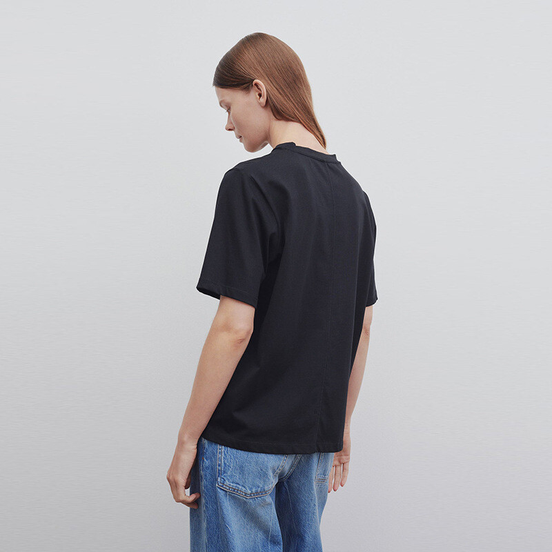 FILA Maglione donna THE ROW estivo cotone girocollo maglione maniche corte sciolto top t shirt