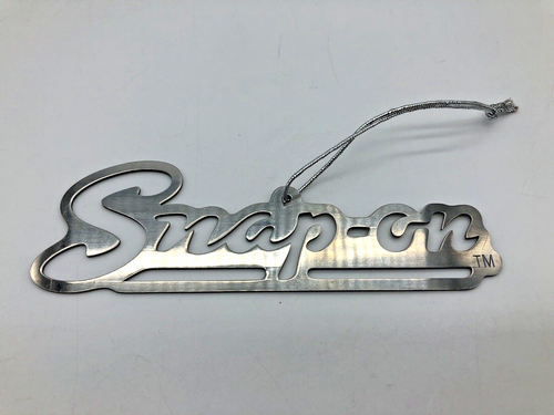 Snap-On Tools Metal Cut Out Christmas Tree Ornament 5" Hanging Genuine Die-cut 2 - Picture 2 of 7
