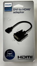 Philips DVI to HDMI Adapter Black, NEW