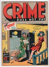 Crime Does Not Pay #43 (1945) [FN+] Lev Gleason Classic Pre Code Horror Cover