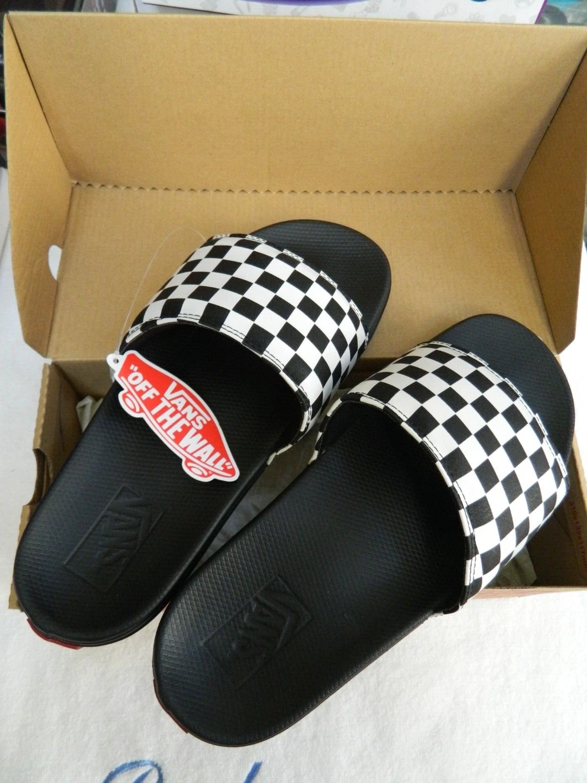 VANS Gamma Scacchiera Van's Slide On Uomo Taglia 9