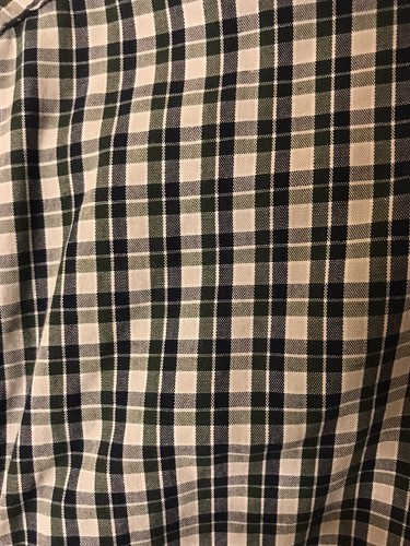 GH Bass Co Men Shirt Long Sleeve Medium Cotton Pocket Plaid Bottom Down Collared - Picture 5 of 9