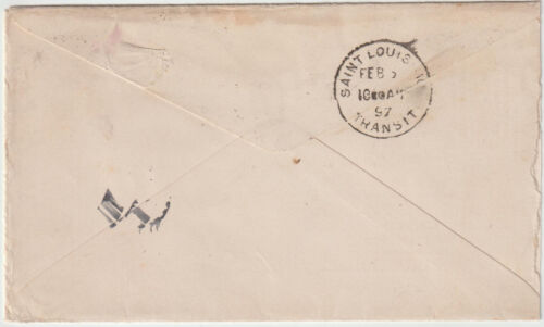 St Louis Burrton RPO ED 1897 cl illust advt cover GRANT HOUSE (g354) - Picture 2 of 2