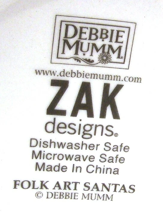 Zak Designs (Sakura) Folk Art Père Noël Par Debbie Mumm Tasse (S) - Photo 4/4
