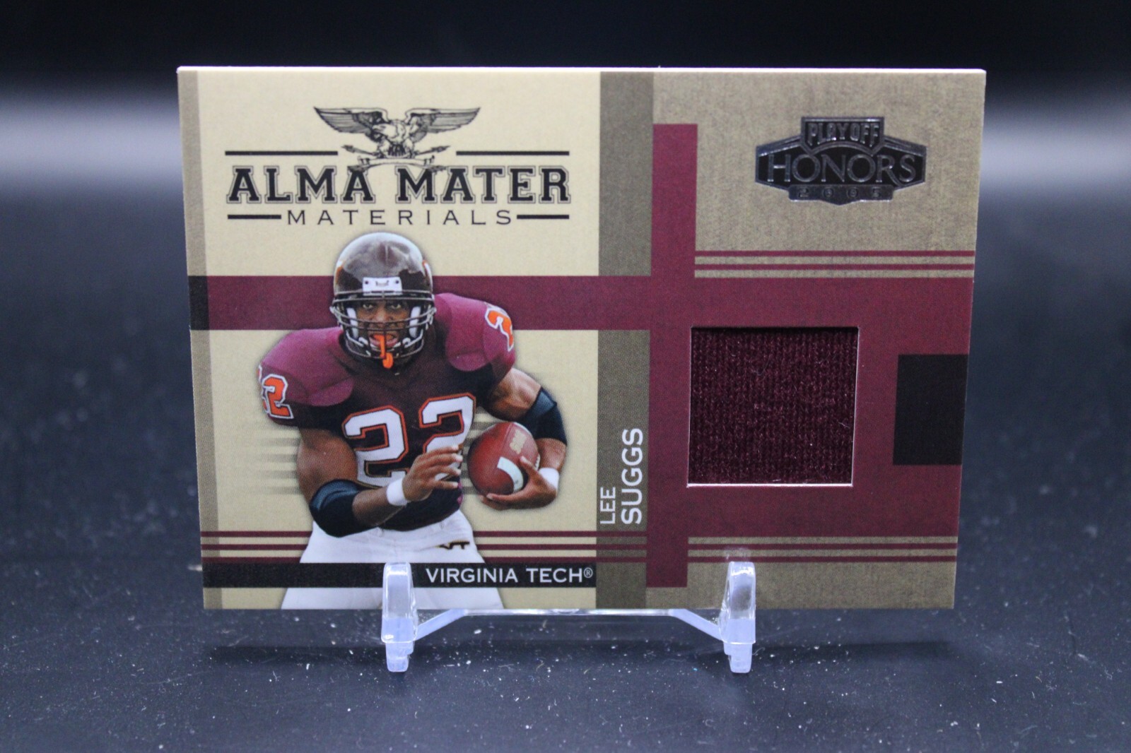 Lee Suggs 2005 Virginia Tech Hokies Playoff Honors Patch AM-14