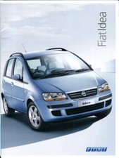 Fiat Idea UK market sales brochure 2004