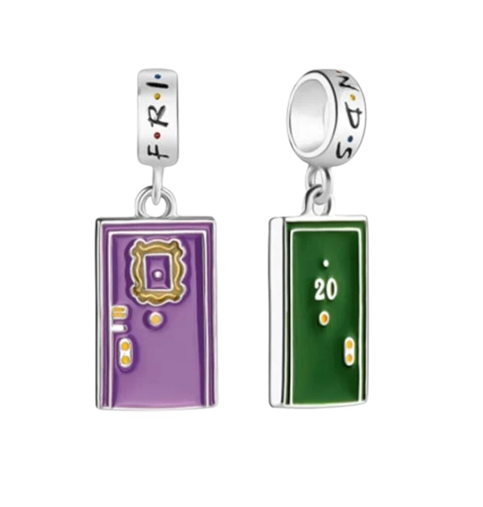New Friends TV show Monica Geller door silver dangle silver charm