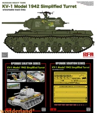 RYEFIELD RM5041 KV-1 Model 1942 Turret Track Links &2036 Upgrade Solution Series