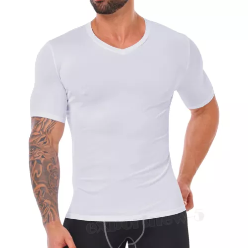 Camisas de compresión de manga corta Cool Dry para hombre, camiseta deportiva capa base - Imagen 21 de 22