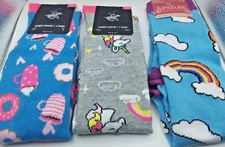 Polo/Juncture Club Rainbow Unicorn Latte 3 pack Socks Womens Sizes 5-9