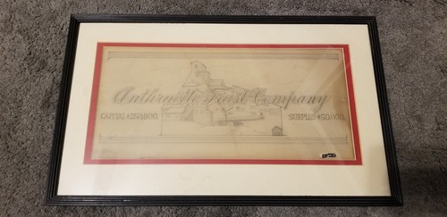 ANTHRACITE TRUST COMPANY COAL BREAKER 1 of 1 SCRANTON PA ORIGINAL DRAWN AD PROOF