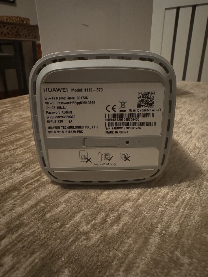 Huawei H112370 5G CPE Pro Router, Dual band WiFi UK Seller eBay