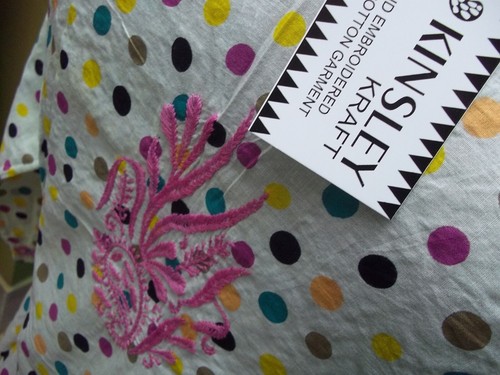 IMPRESIÓN MARIPOSA S XS 2X ÉTNICO HECHO A MANO 100% ALGODÓN TOP BORDADO KURTI CHIKAN - Imagen 5 de 8