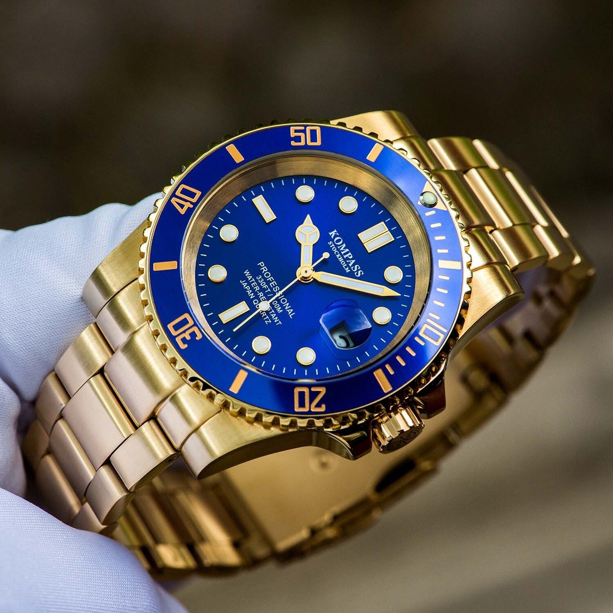 Kompass Grand Diver Gold | eBay