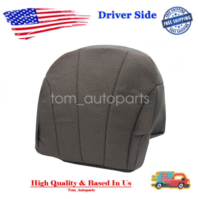 For 99-02 Chevy Silverado 1500 2500 W/T Driver Bottom Cloth Seat Cover Dk Gray