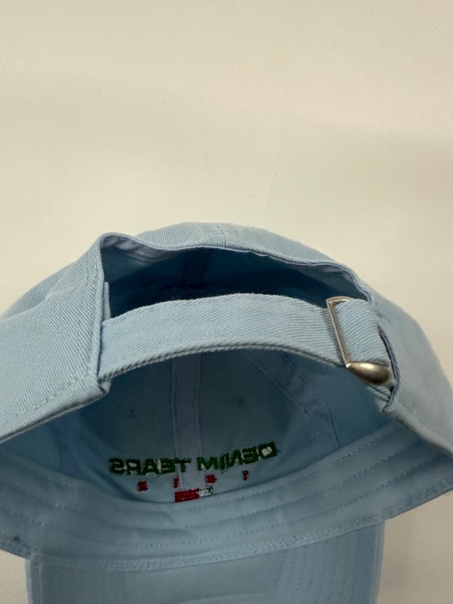 Denim Tears 1619 Logo Embroidered Graphic Blue Baseball Cap Denim Tears 1619 Logo Embroidered Graphic Blue Baseball Cap