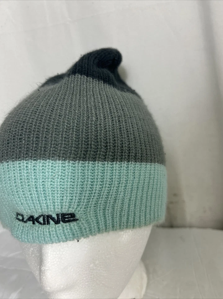 Da Kine 男式 Lester 尾部罗纹豆豆蓝色灰色绿色丙烯酸均码 — 第 2/4 张图片