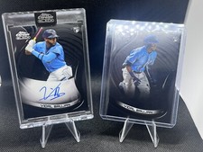 2022 Topps Chrome Black Baseball Rookie Auto Vidal Brujan RC CBA-VB & base card