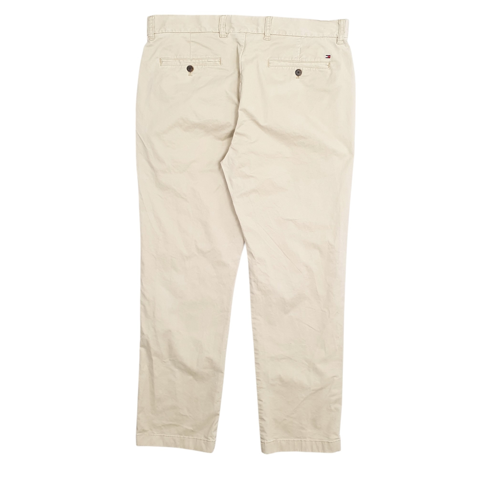 TOMMY HILFIGER Chino Trousers Cotton Beige Mens W34 L29 image 3