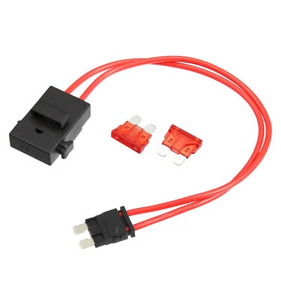 32V Standard Fusible Adaptateur Fusible Trousse avec 2pcs 10A Lame Style Fusible - Photo 1/4