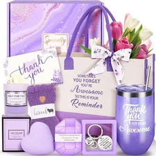 13PCS Thank You Gifts for Women,Appreciation Spa Thoughtful Unique Office Gift M