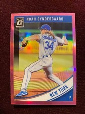 2018 Donruss Optic Pink Prizm #110 Noah Syndergaard Baseball Card