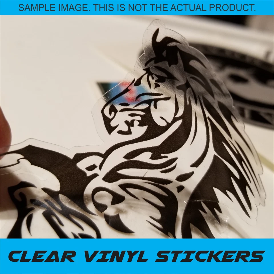 Tiger Face Tribal Tattoo Vinyl Decal Keyboard Sticker For Laptop Macbook Pro Air - Image 4 of 4
