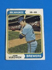 1974 Topps John Vukovich #349 Milwaukee Brewers (Q)
