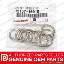 GENUINE Toyota Lexus OEM Differential Oil Drain Plug Gasket 12157-10010 [10 PCS]