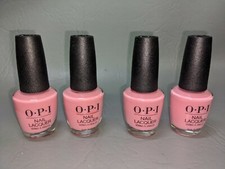 Set of 4 OPI Nail Laquer I Think In Pink .5 Fl oz W/O Packaging 5C