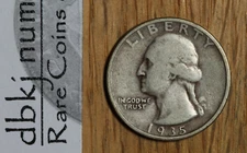 1935 (P) Washington Quarter Silver 25¢ - Circulated