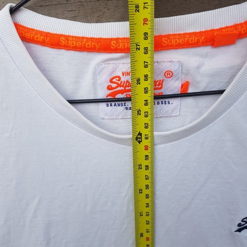 Superdry Men's T-Shirt Size 2XL Regular White Short sleeve Tee T XXL - Picture 13 of 16