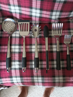 set of 6 specialty stainless steel kitchen utensil set