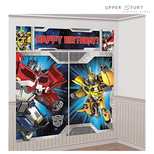 Transformers Wall Decorating Kit Scene 5 Piece Set Party Supplies FAST ...