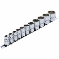 "SteckschlüSsel-Einsatz-Satz ZwöLfkant Zoll Vielzahn Nuss Antrieb 10,0 Mm (3/8\")"