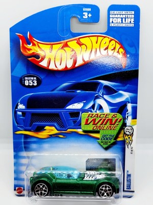 2002 Hot Wheels First Editions  Ballistik Green Mattel