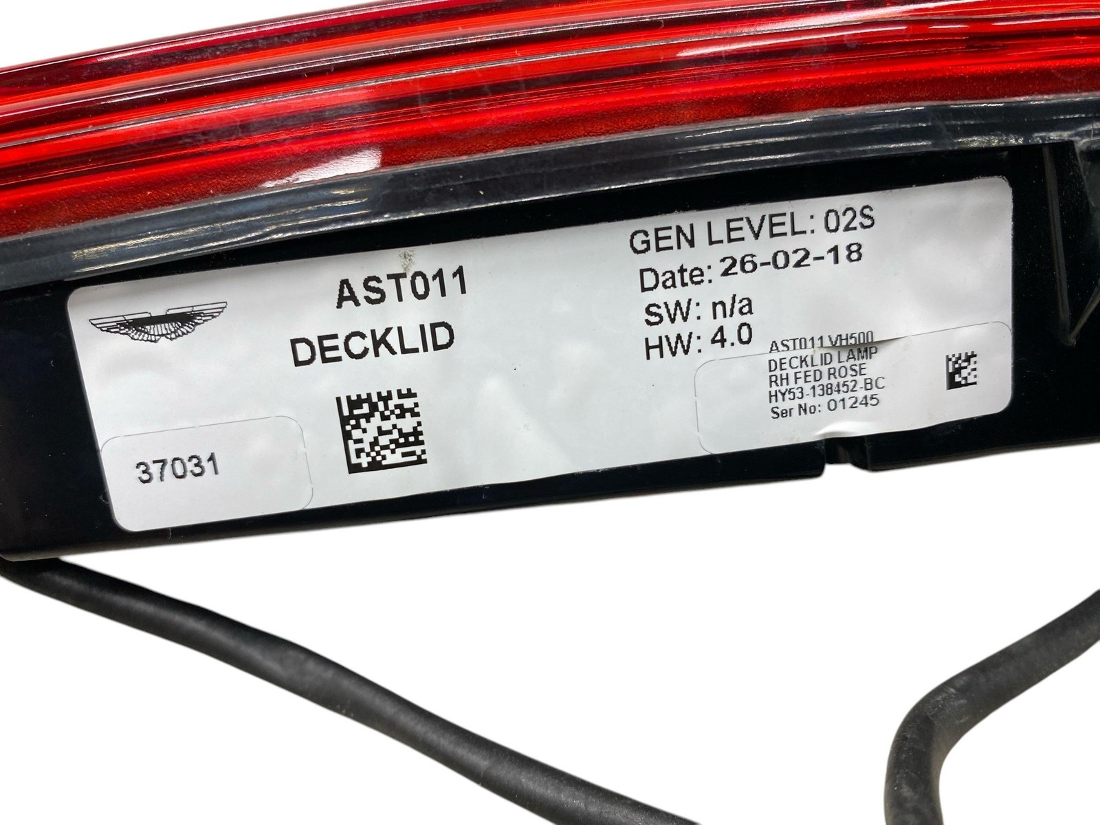 Aston Martin DB11 2017-2023 Rear Right Luggage compartment light