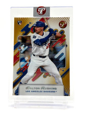 2025 Topps Pristine SP Dalton Rushing RC Gold Los Angeles Dodgers 08/50