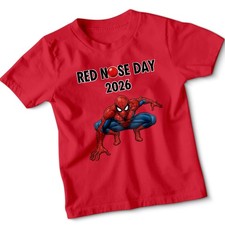Lustiges T-Shirt Red Nose Day Comic Relief Kinder Schule Weihnachten