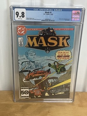 MASK #1 CGC 9.8 NM/MT Wp 1985 DC 1st App! Toy/TV show/New Series Transformers