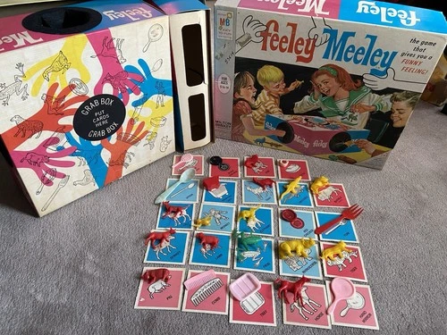 VTG Feeley Meeley 1967 Milton Bradley #4470 Board Game COMPLETE w/ Box Great!!