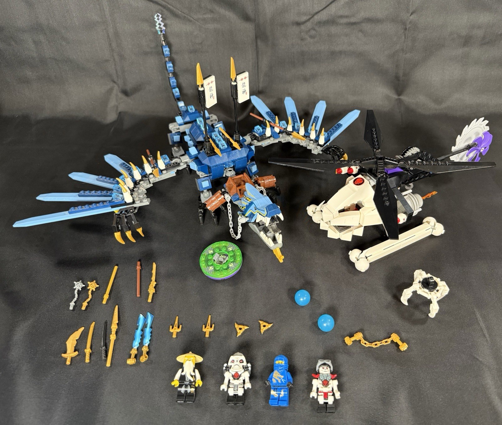 Lego Ninjago 2521 Lightning Dragon Battle Complete No Box Or Instructions