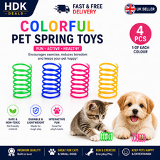 Colorful Spiral Spring Cat Toys Interactive Kitten Coil Play Tube