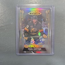 Paul Cotter 2021-22 Upper Deck Stature Autograph Rookie #166 (79/199)