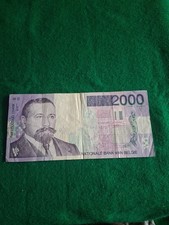 2,000 Belgian Francs bank National Bank of Belgium between 1994 and 2001.