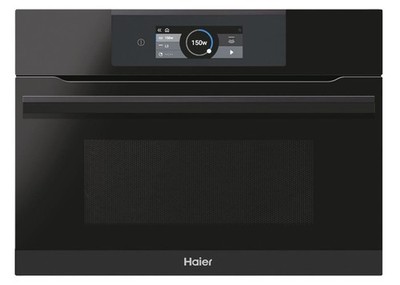 Haier I-TOUCH Serie 6   Einbaumikrowelle mit Heißluft & Grill 45 cm Nische, 34L