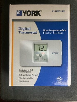 SOURCE-1 THEU22P7S 2 HEAT/2 COOL 7 DAY PROGRAMMABLE DIGITAL THERMOSTAT