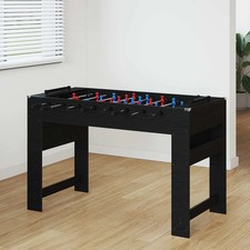 WALPLUS Foosball Table Black Oak 125x60.5x80 cm Engineered Wood